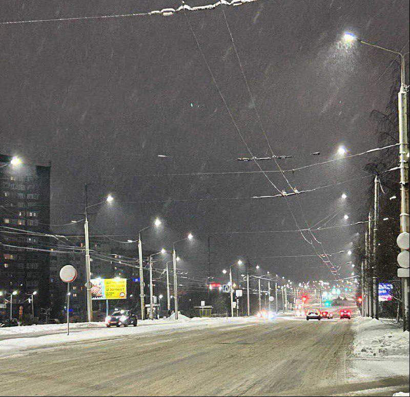Наружное освещение модернизировали на Лососинском шоссе