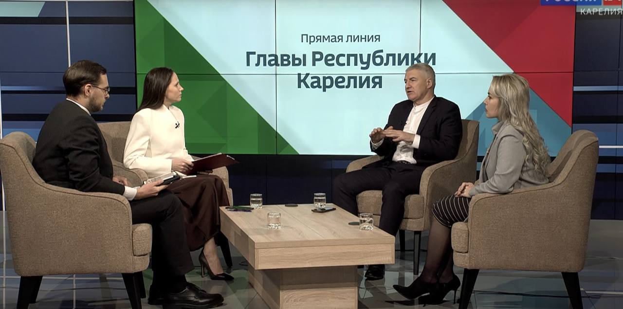 Инна Колыхматова поучаствовала в прямой линии с главой Карелии