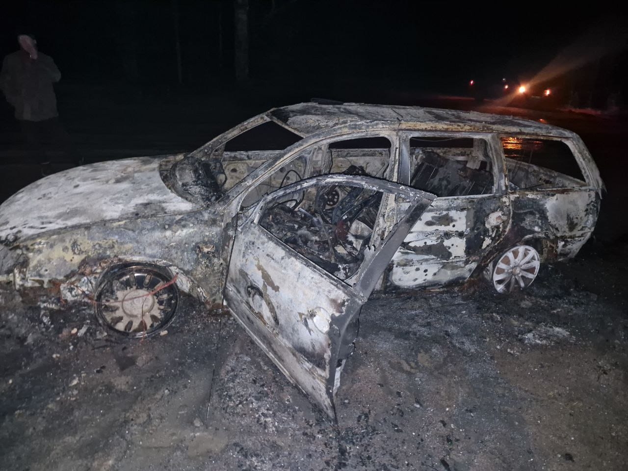 Автомобиль сгорел дотла в Суоярвском округе