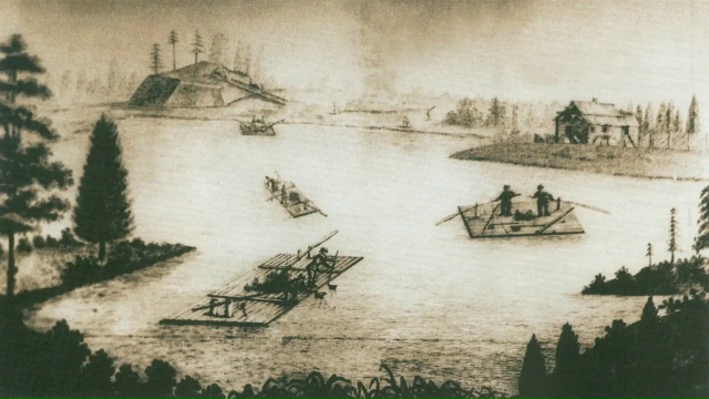 Труд тысяч крестьян-сезонников обеспечивал сырьем заводы Карелии в 19 веке