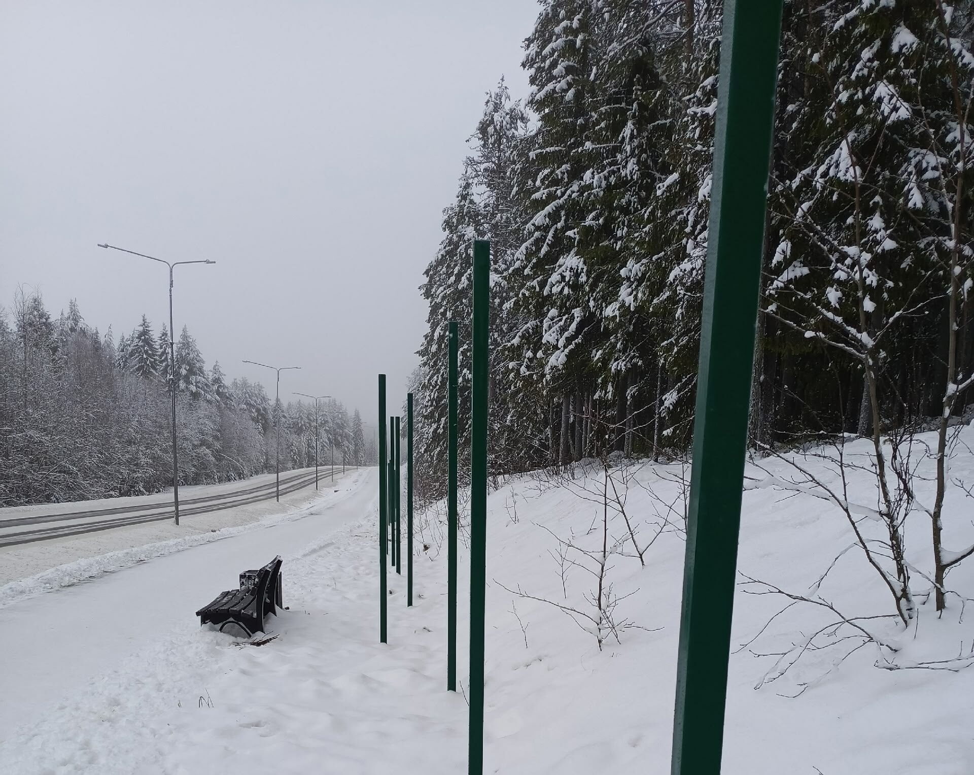 «Деньги в пропасть»: жители Костомукши пожаловались одноразовые перила и лестницы