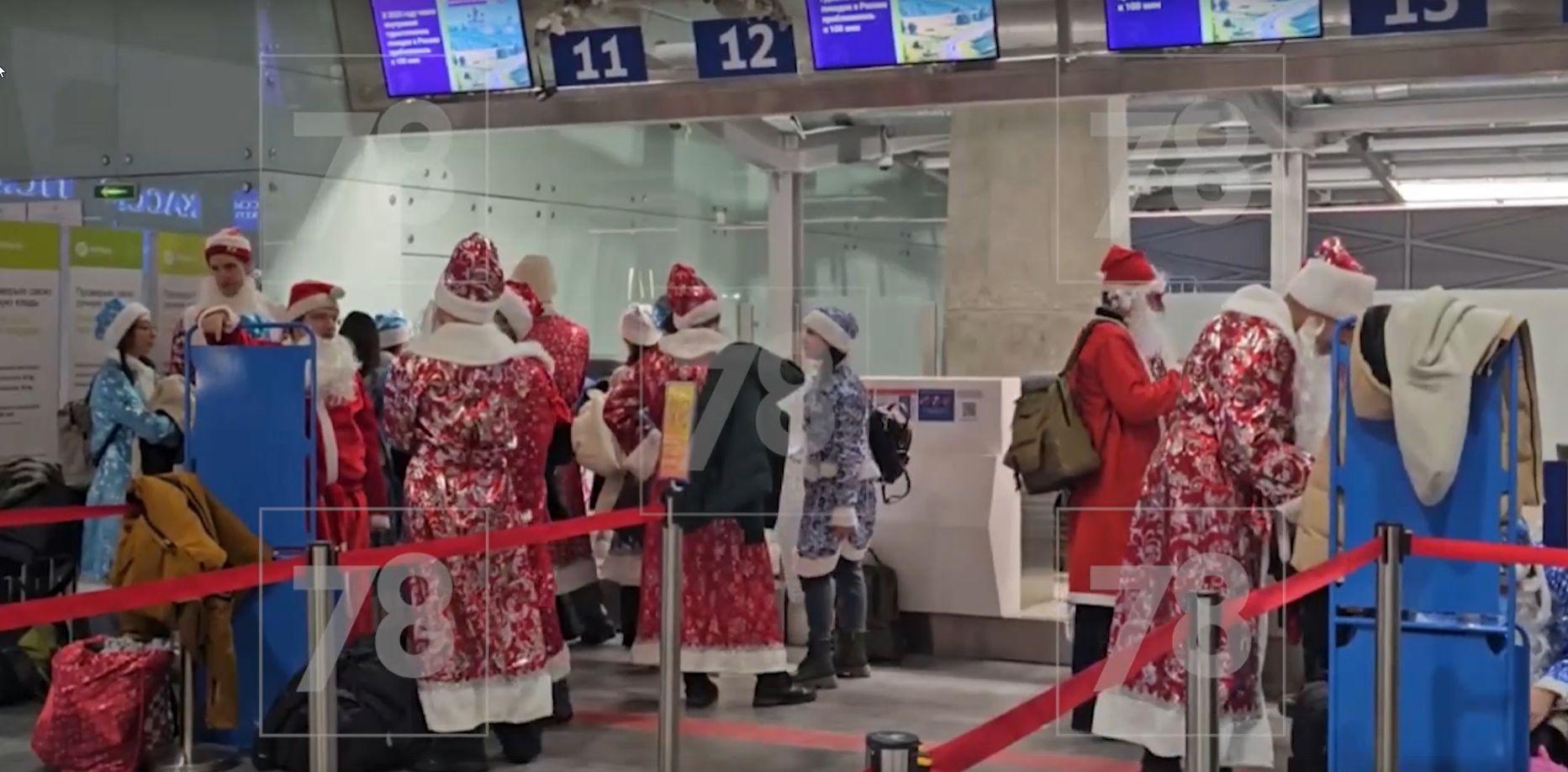Толпы липовых Дедов Морозов застряли рядом с Карелией из-за задержки 40 авиарейсов