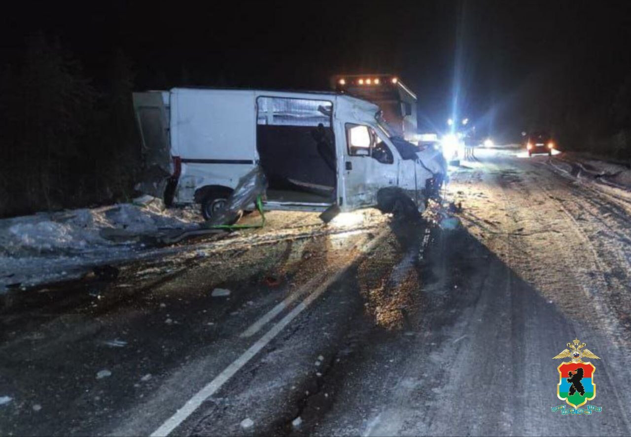 Авария с микроавтобусом и грузовиком унесла жизнь молодого человека на трассе в Карелии