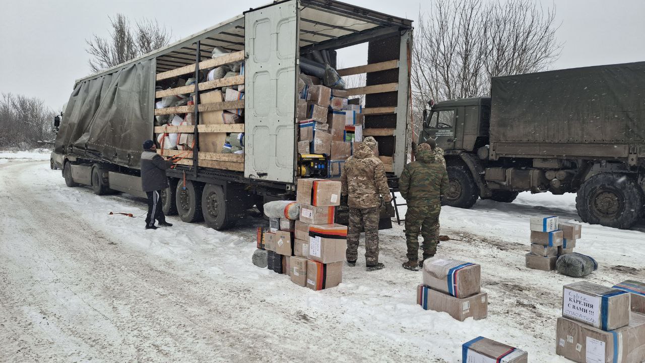 Груз для участников СВО из Карелии прибыл в Курскую область