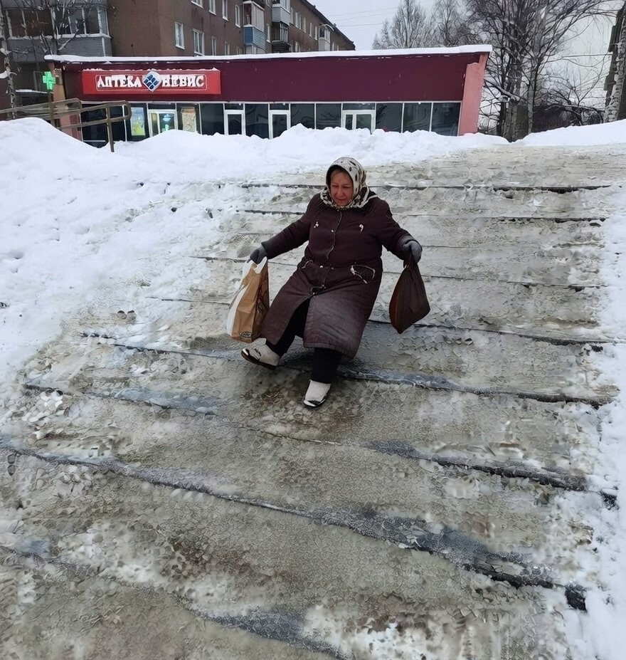 Лестница на Лизы Чайкиной в Петрозаводске — прямая дорога в травмпункт