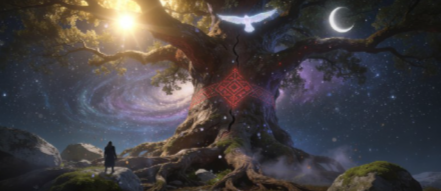 Древо жизни в карельской вышивке: птицы на ветвях — это души предков и потомков