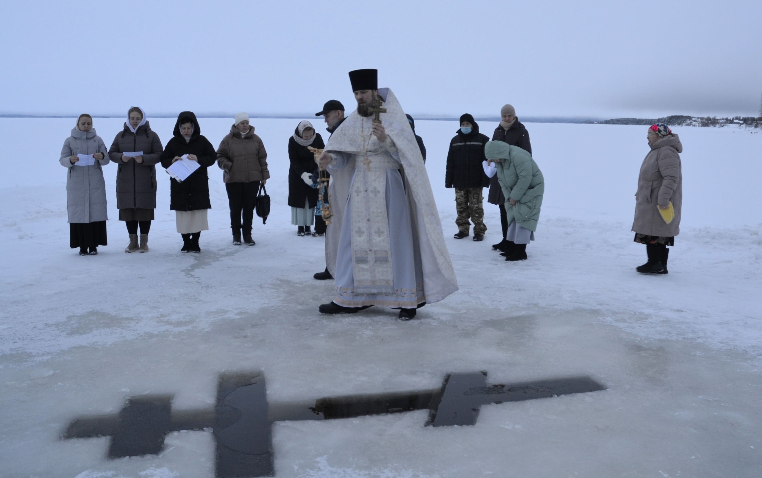 Крещение Господне отметили в Калевале