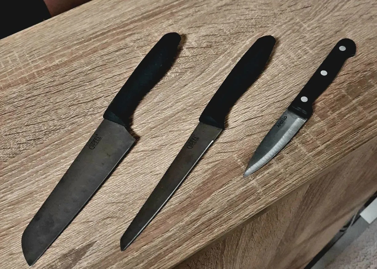 Девушка с тремя кухонными ножами пришла к судебному приставу в Петрозаводске