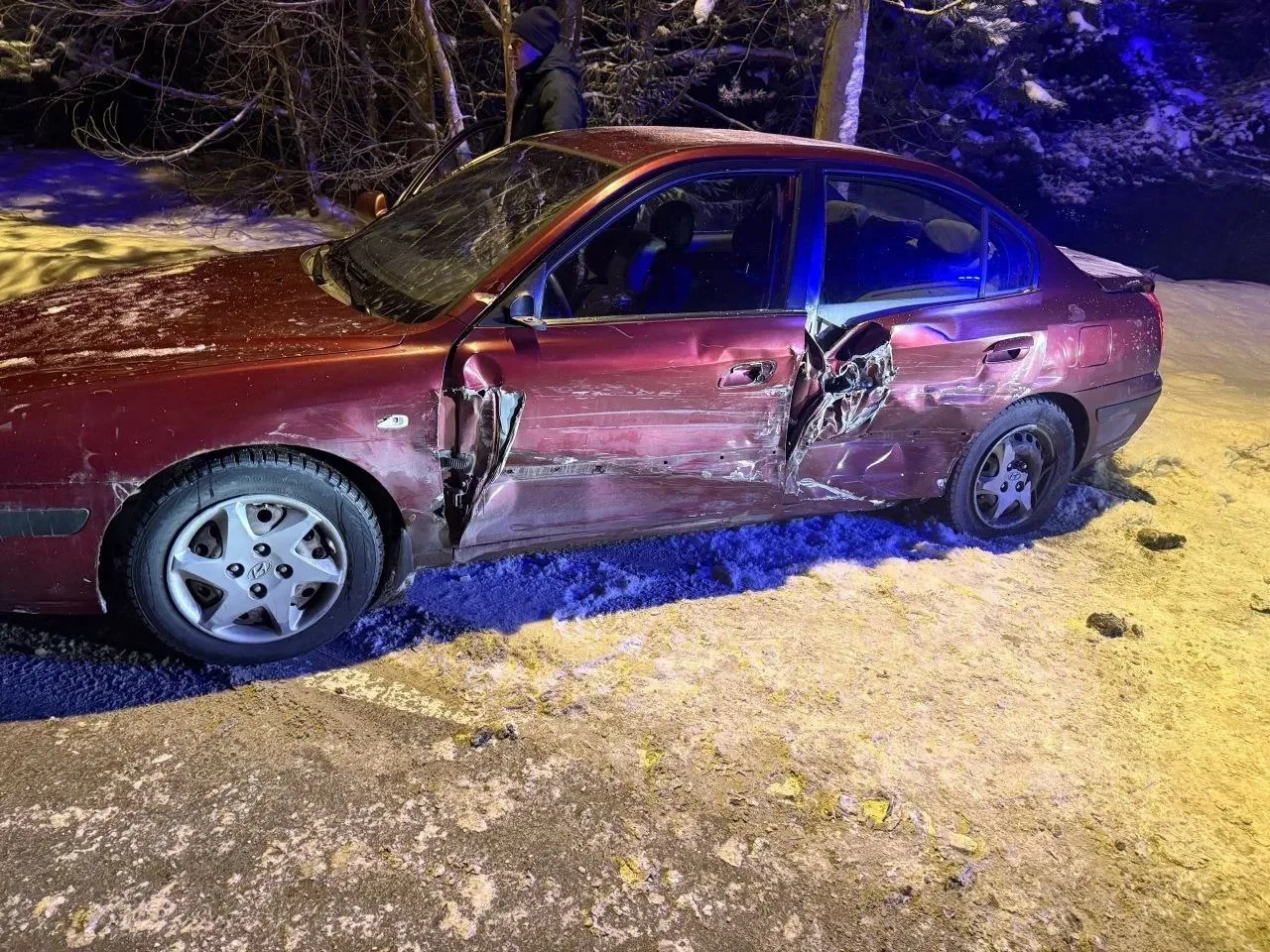 Рядом с поселком Эссойла произошло ДТП, с которого виновник аварии сбежал