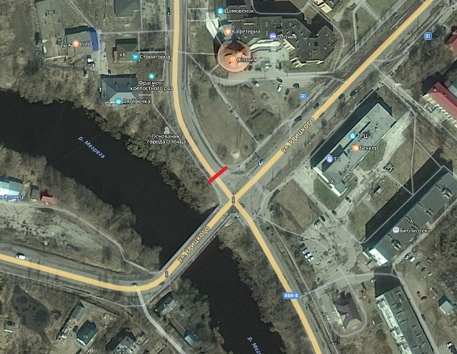 Сегодня в Олонце будет закрыт на три месяца участок центральной дороги в городе