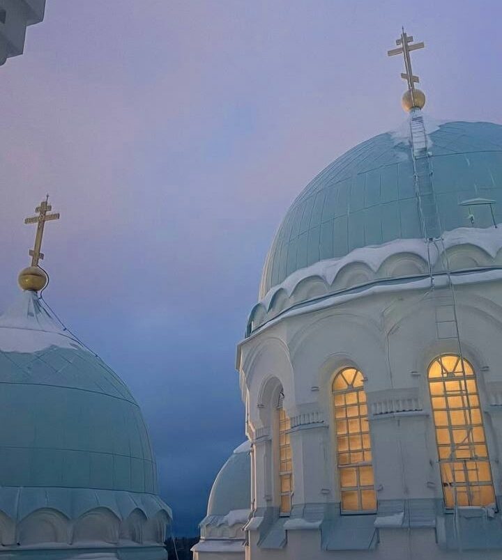 Волшебный зимний Ваалаам сфотографировала братия монастыря