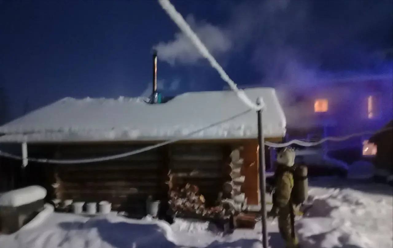 Пожар в бане Беломорска ликвидировали