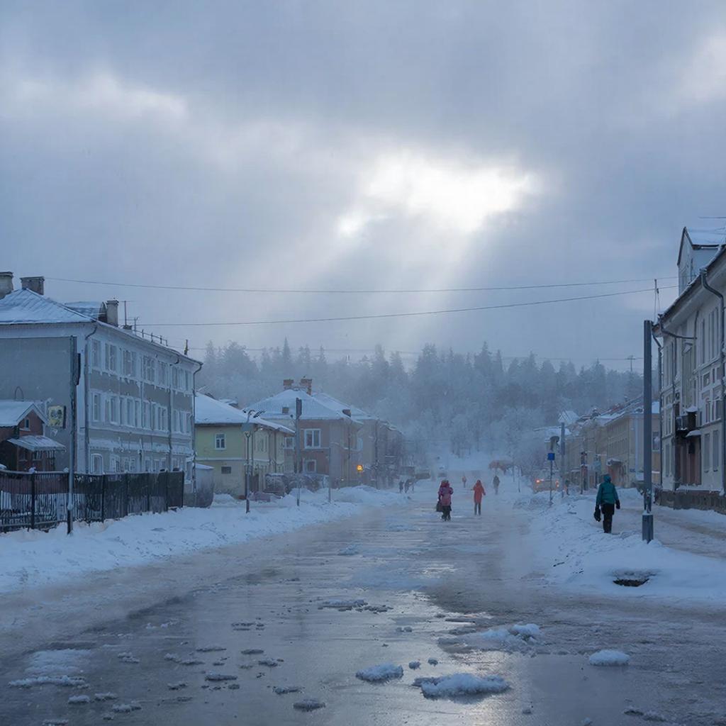 Пятница в Карелии: снег, гололед и теплее минус 10