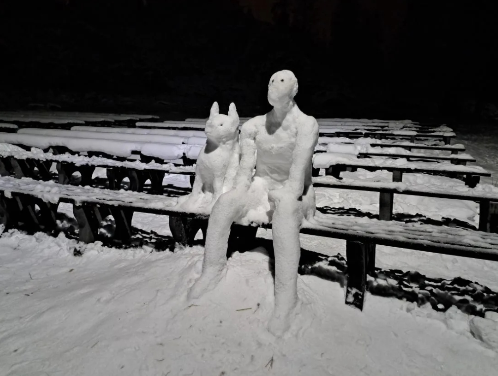 Глава Сортавальского округа вдохновился снежными скульптурами
