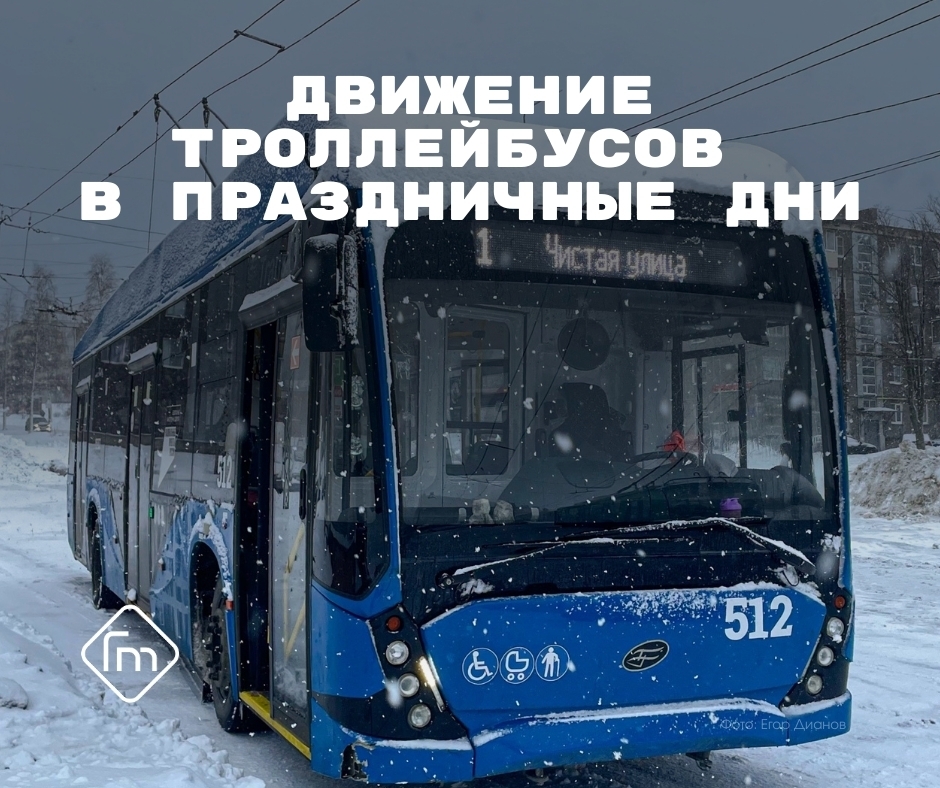 Троллейбусы в Петрозаводске перейдут на воскресный график 8 марта