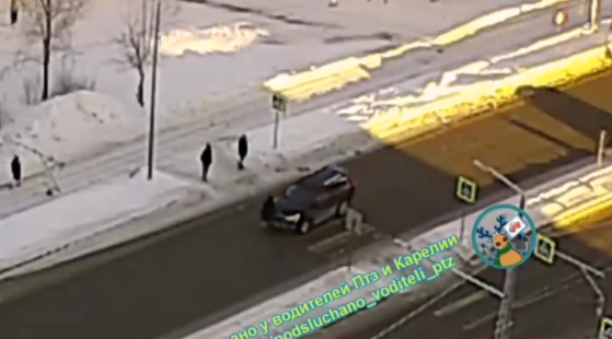 Пешехода сбили на нерегулируемом перекрестке в Петрозаводске