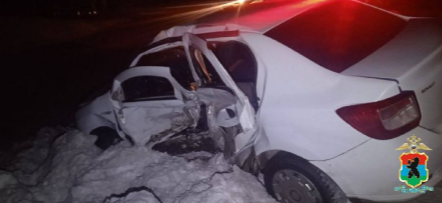 На трассе под Петрозаводском в лобовом столкновении погиб водитель