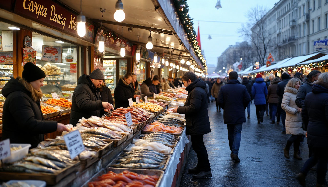 На Масленицу рыбные рынки Москвы представят продукцию из Карелии