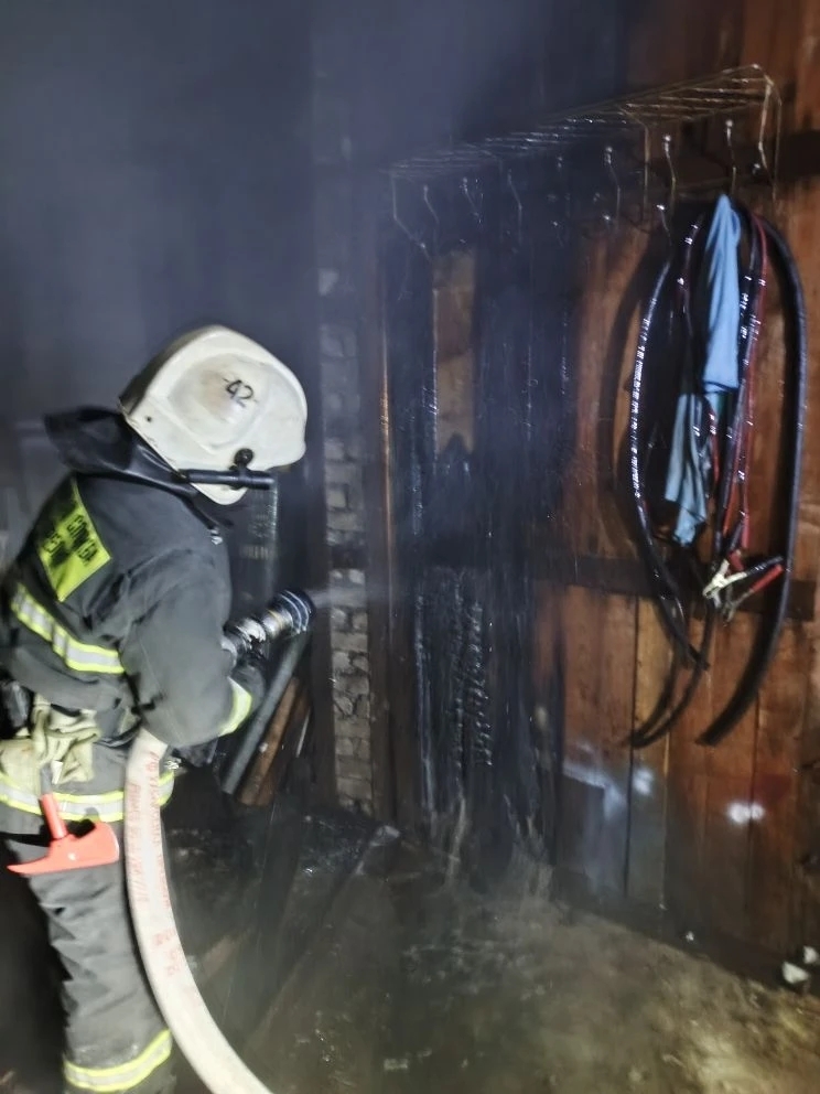 Пожар в гаражном кооперативе потушили в Суоярви