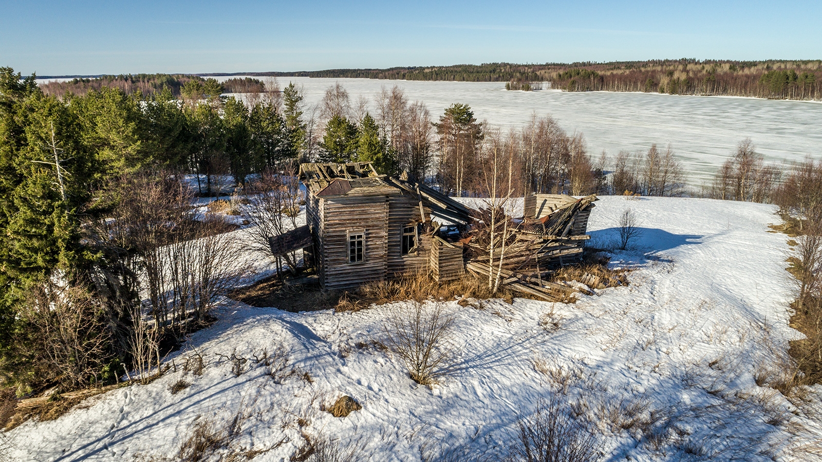 Руины древнего храма сохранились в Карелии