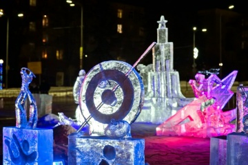 Инна Колыхматова показала, какую красоту сотворили ученики «Школы ледовых скульпторов»