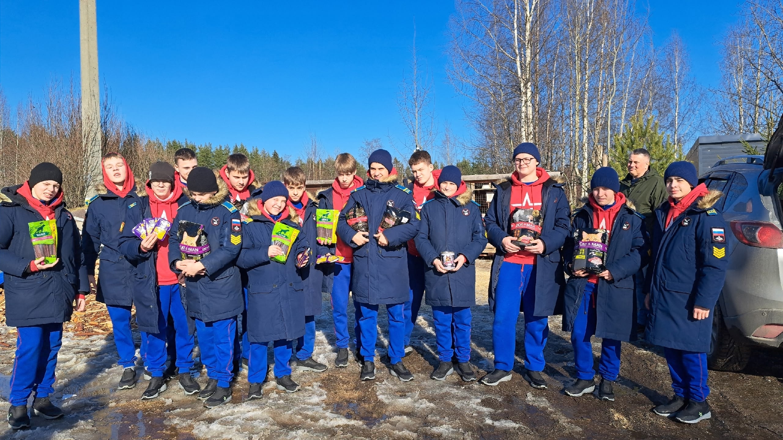 Кадеты помогли приюту для животных