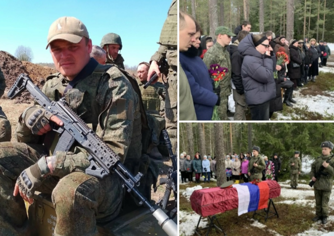 Жители Олонецкого района простились с земляком, погибшим во время СВО
