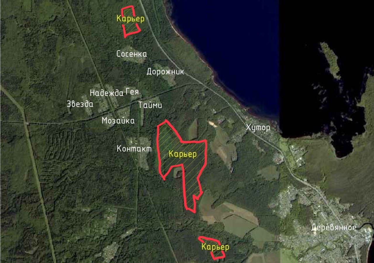 Жители Деревянного возмутились возможному строительству карьера рядом с жилыми домами