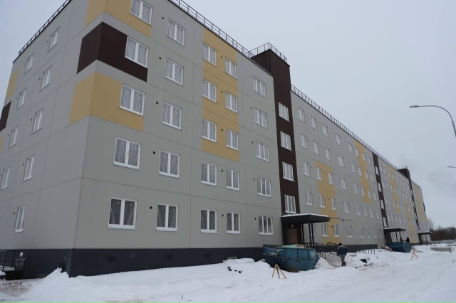 В Беломорске достраивают дом на 135 квартир для переселенцев из аварийного жилья