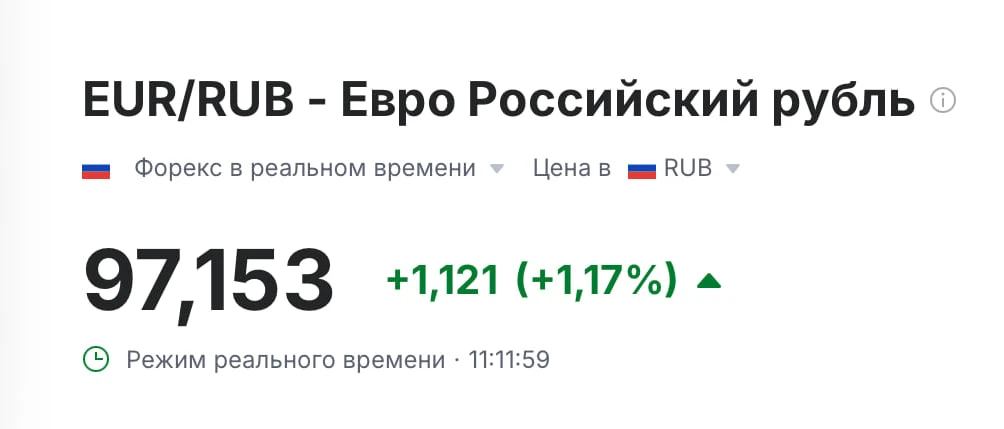 Курс евро взлетел