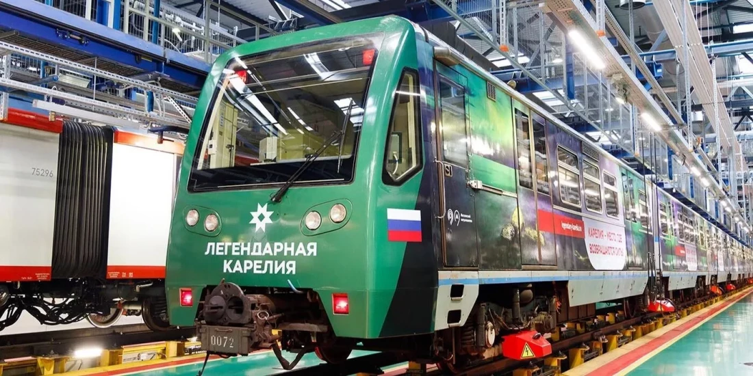 В Московском метрополитене курсирует тематический поезд, посвященный Карелии