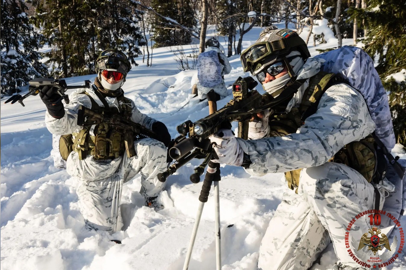 Росгвардейцы отряда «Карху» прошли учения в Заполярье в тяжелых зимних условиях