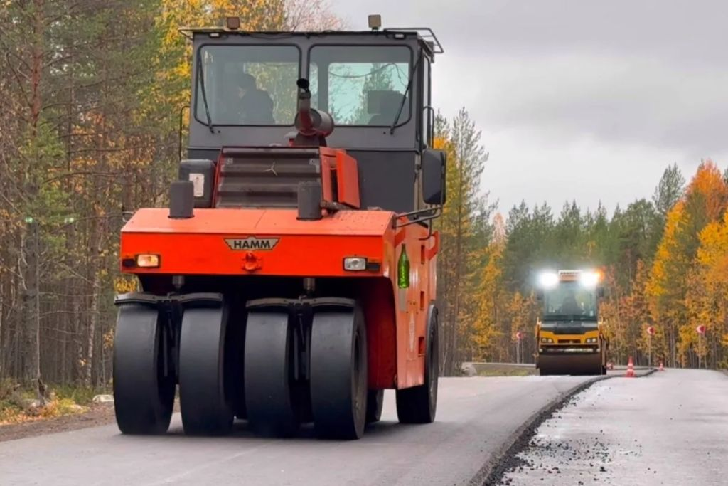 Карелия сохраняет высокие темпы работ в дорожной отрасли