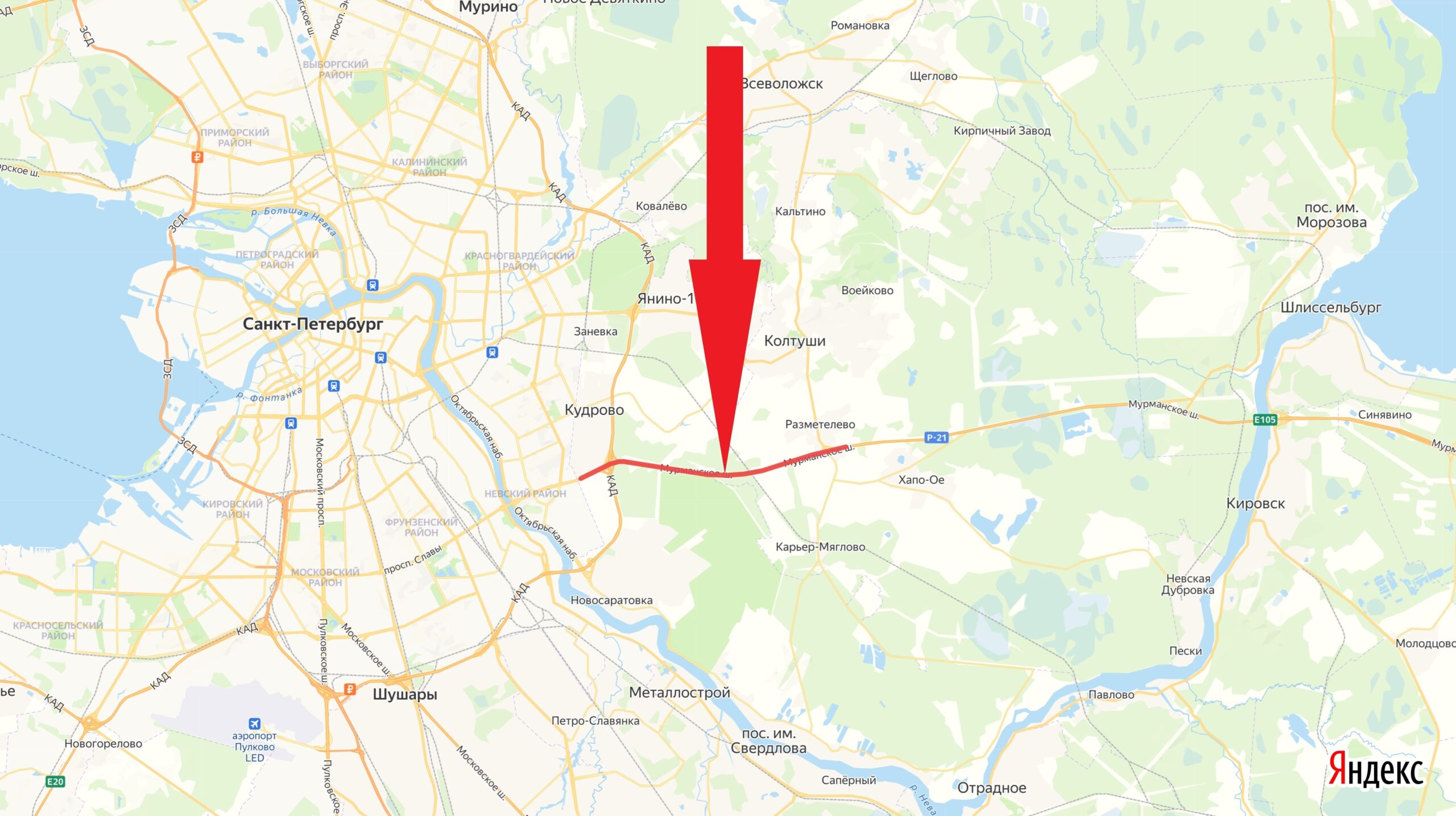 На одном из участков федеральной трассы «Кола» с 13 апреля будет ограниченна пропускная способность