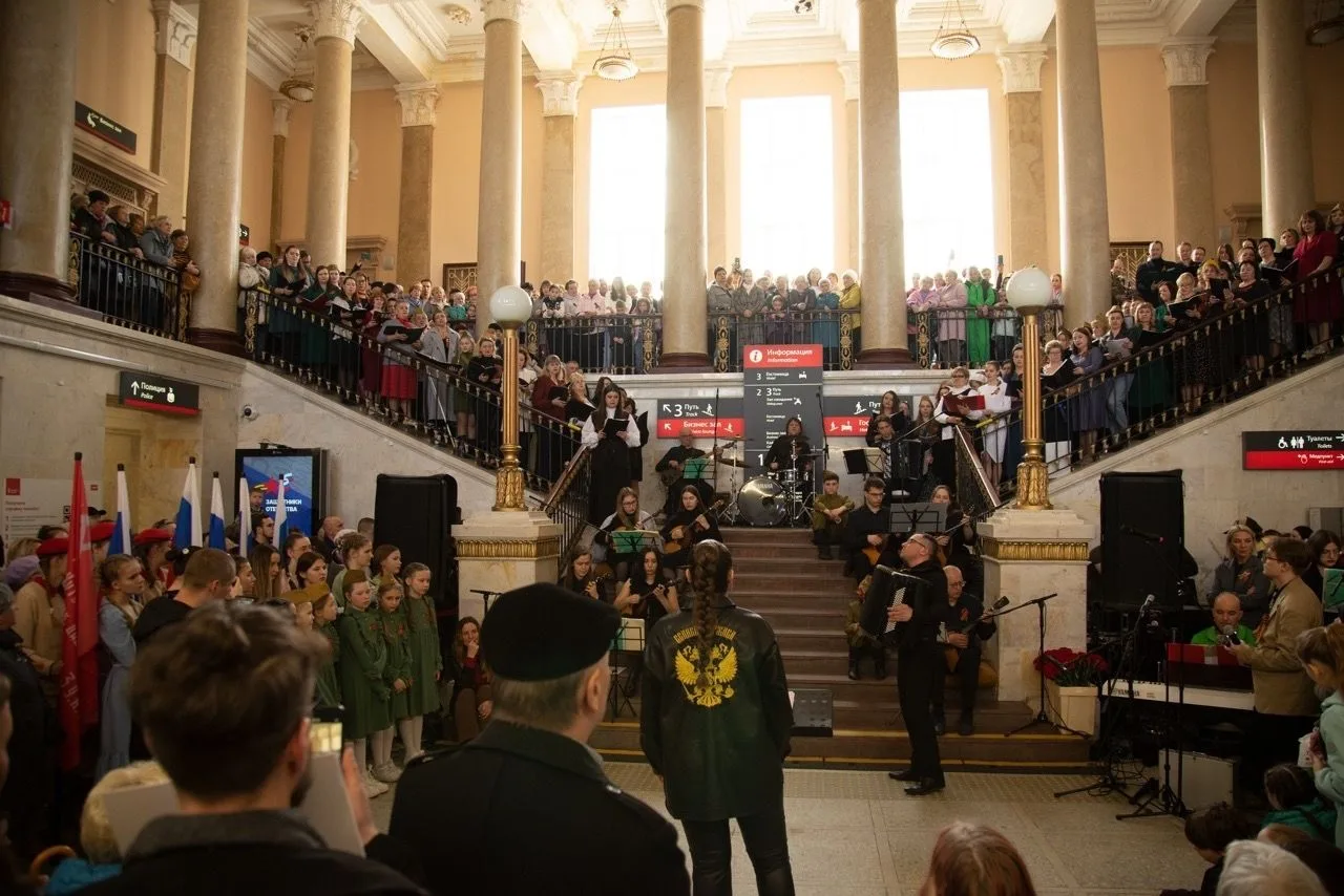 Концерт-флешмоб к 9 мая состоится на железнодорожном вокзале Петрозаводска