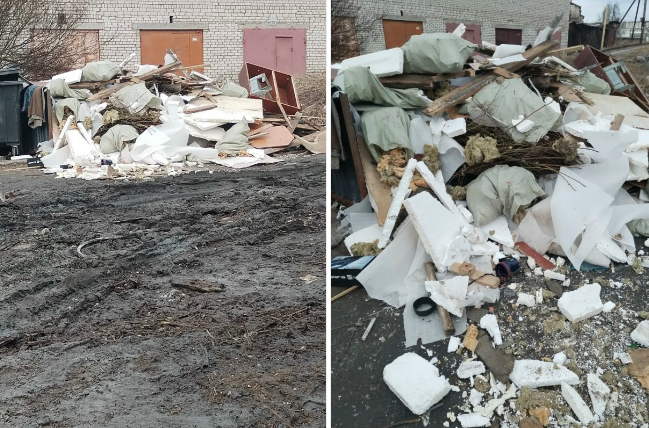 Жителей Кеми предупредили, что за складирование строительного мусора грозят штрафы
