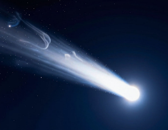 Самую яркую комету увидели в телескоп около Солнца в России