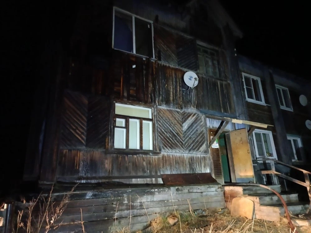 Многоквартирный дом горел в Медвежьегорском районе
