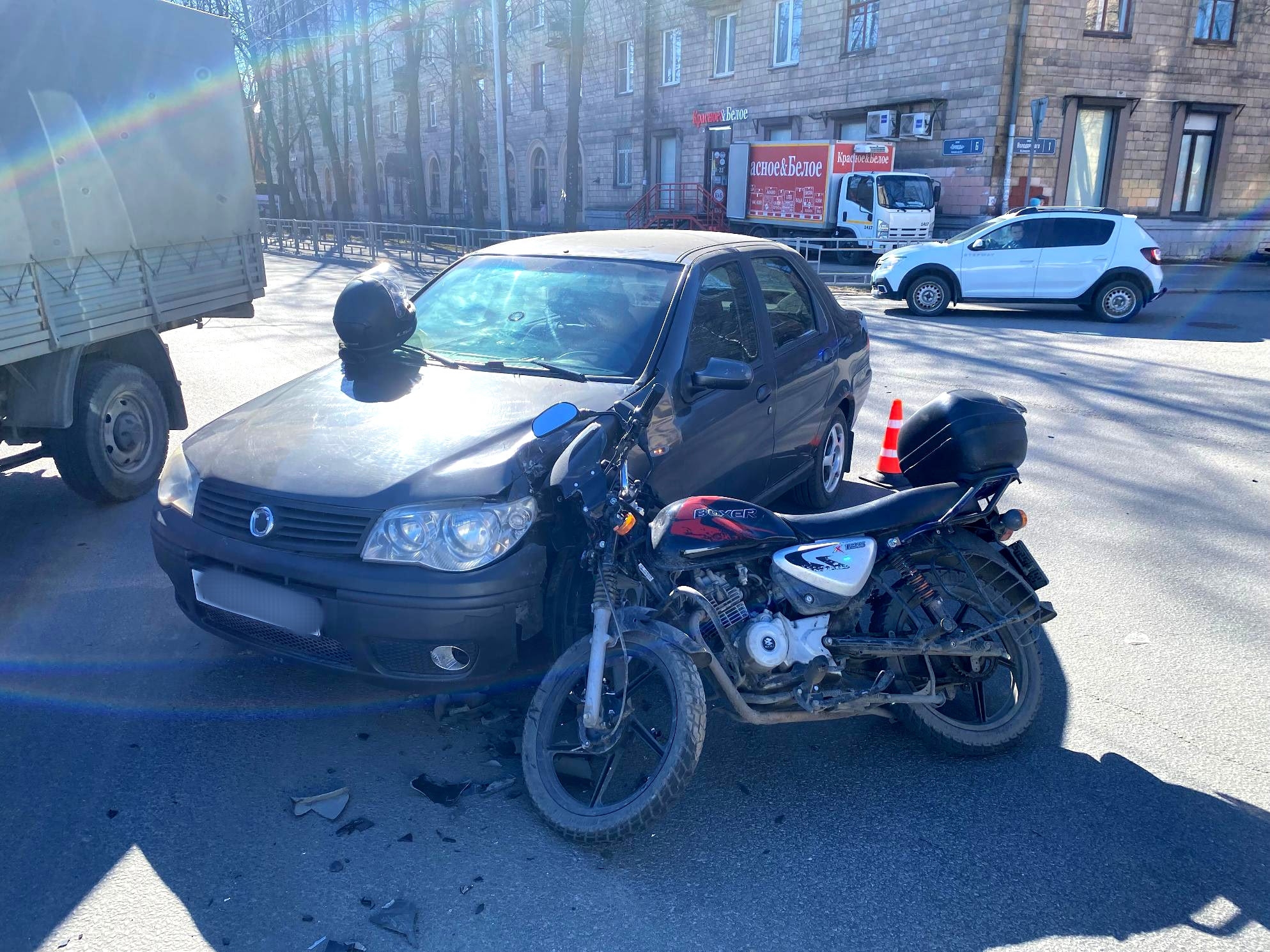 Появились подробности аварии с мотоциклистом в Петрозаводске