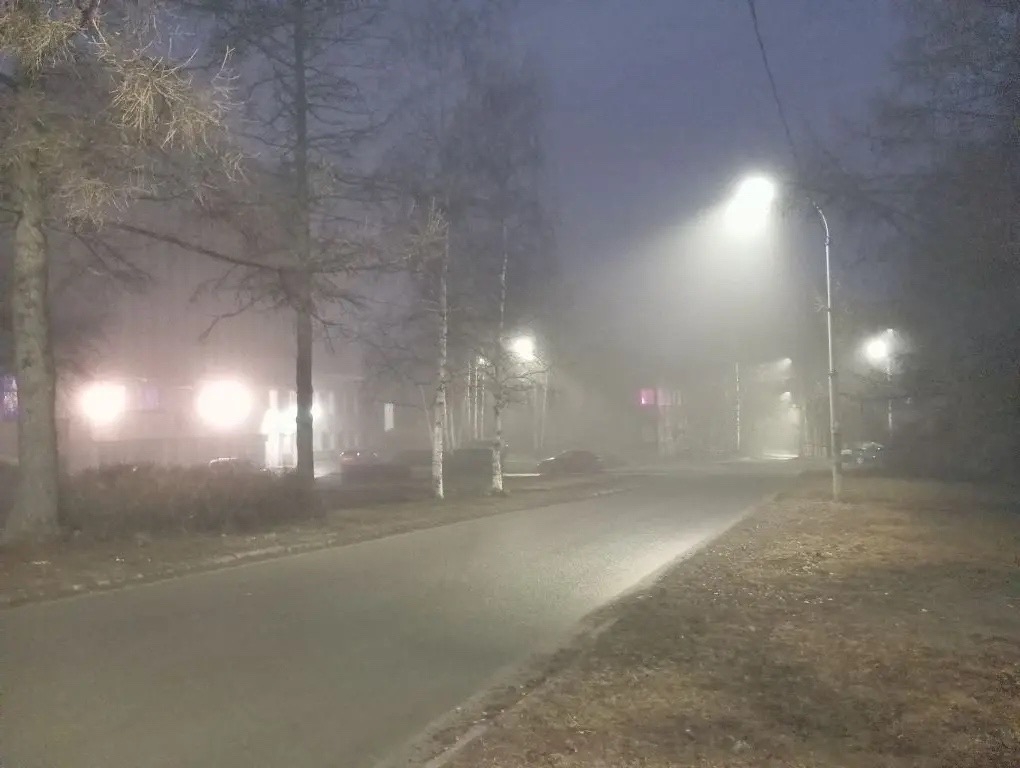 Карельская столица погрузилась в плотный туман