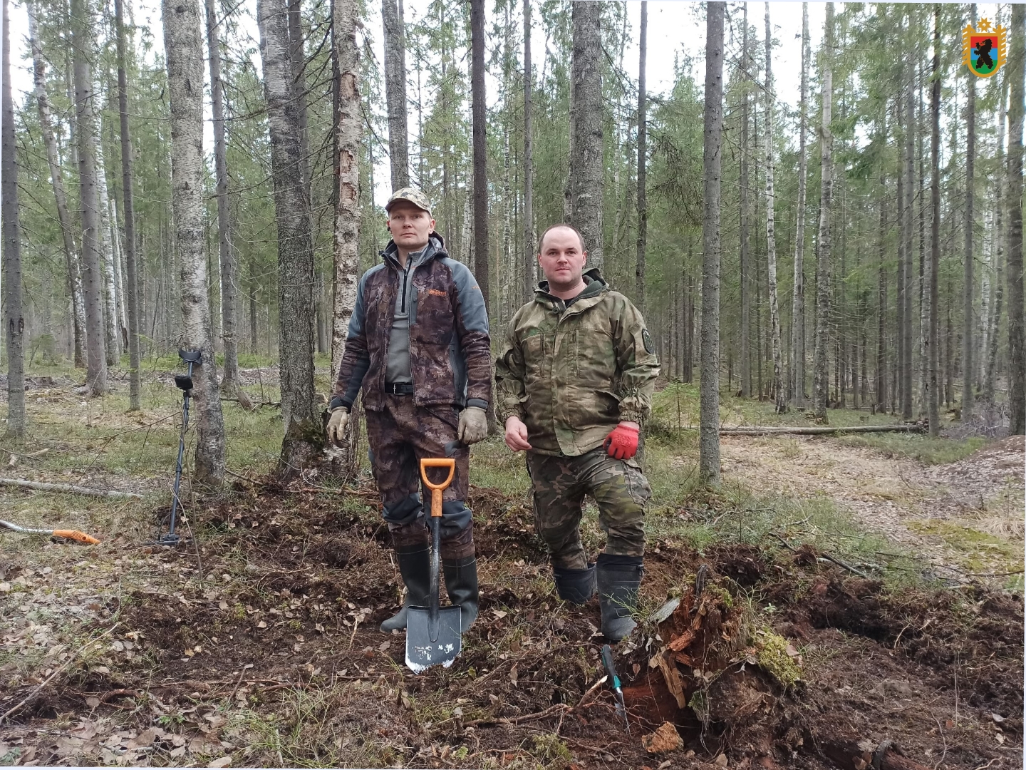 Карельские поисковики нашли останки красноармейца в Пряжинском районе