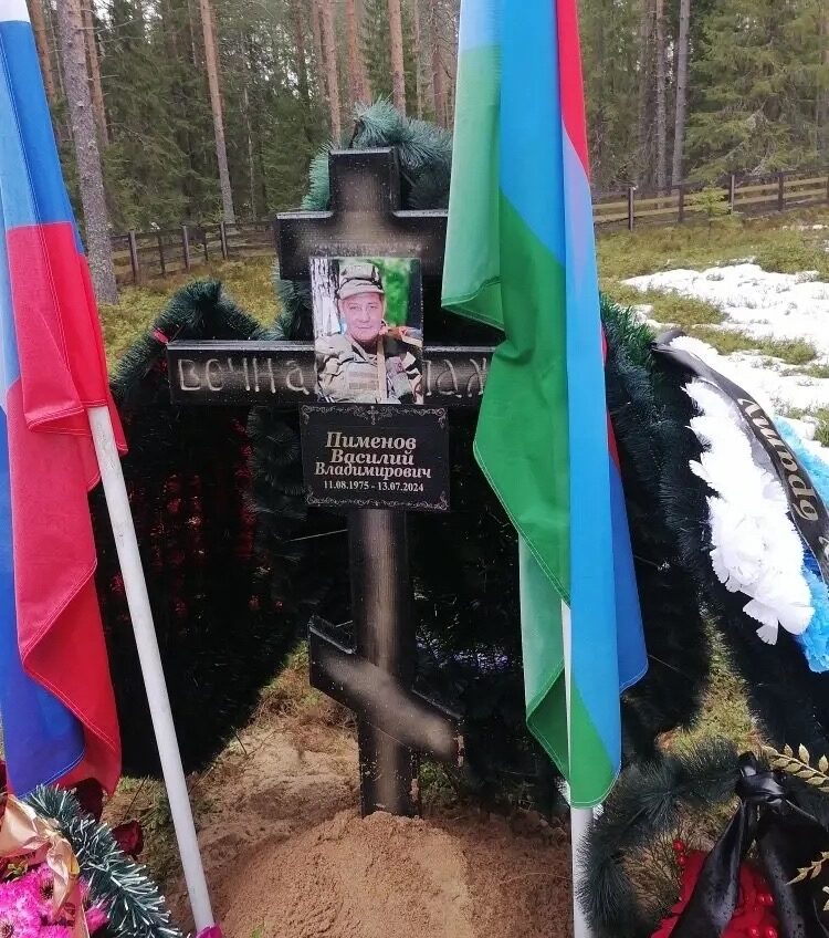 В Олонецком районе проводили в последний путь погибшего на спецоперации земляка