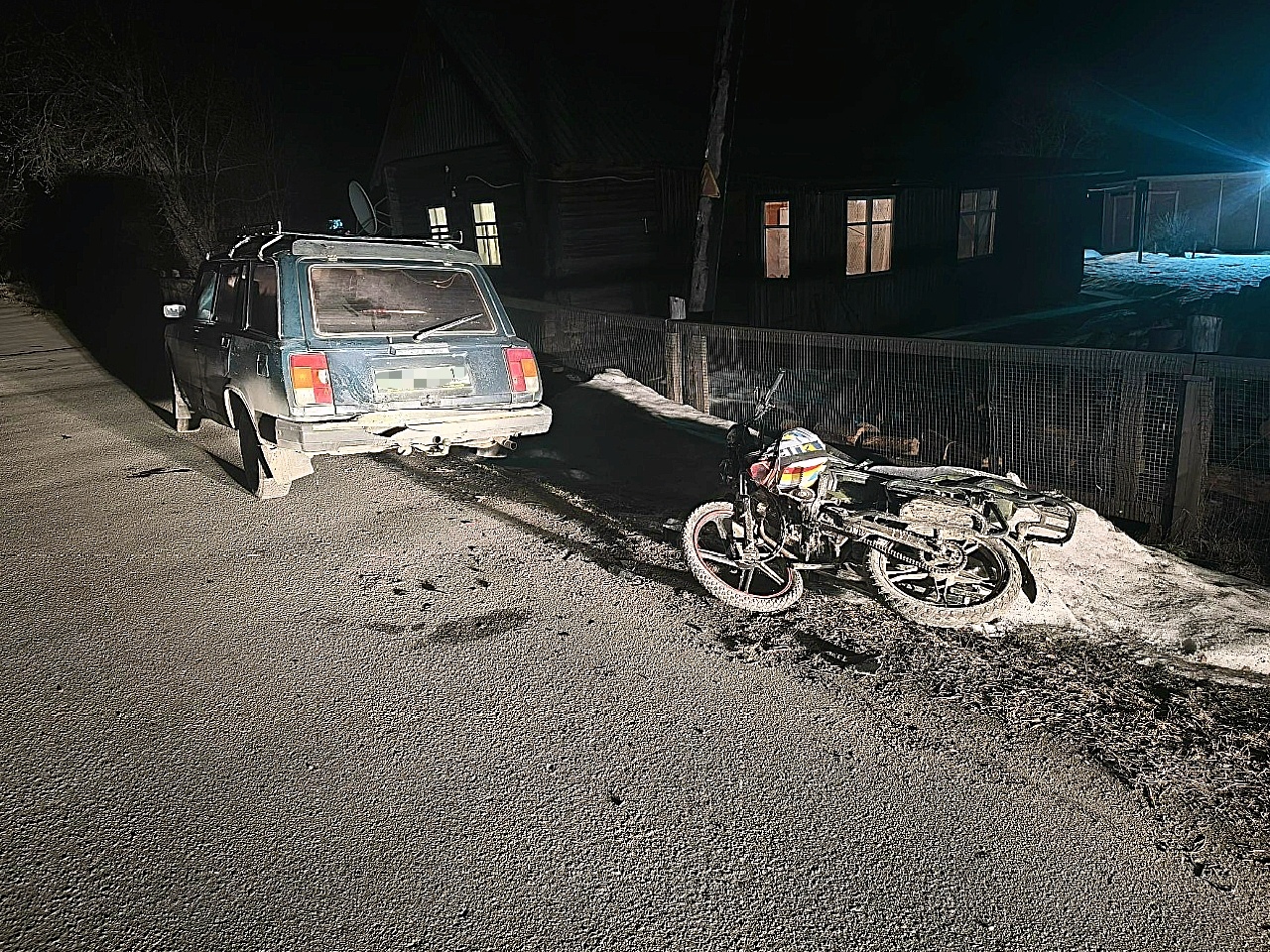 Пьяный подросток на мопеде пострадал во время ДТП в Лоухском районе