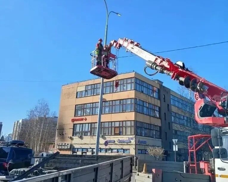 Освещение провели в сквере Памяти узников концлагерей