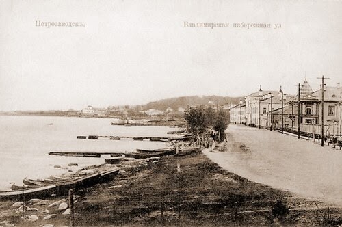 Архивные фото показали облик набережной Петрозаводска столетней давности