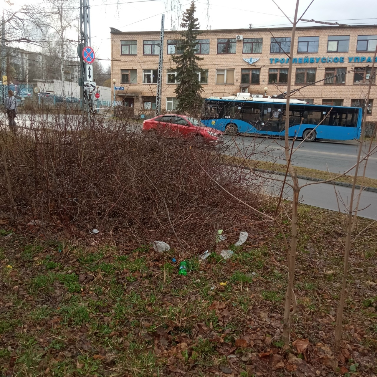 Петрозаводчане пожаловались на мусорную свалку рядом с троллейбусным управлением