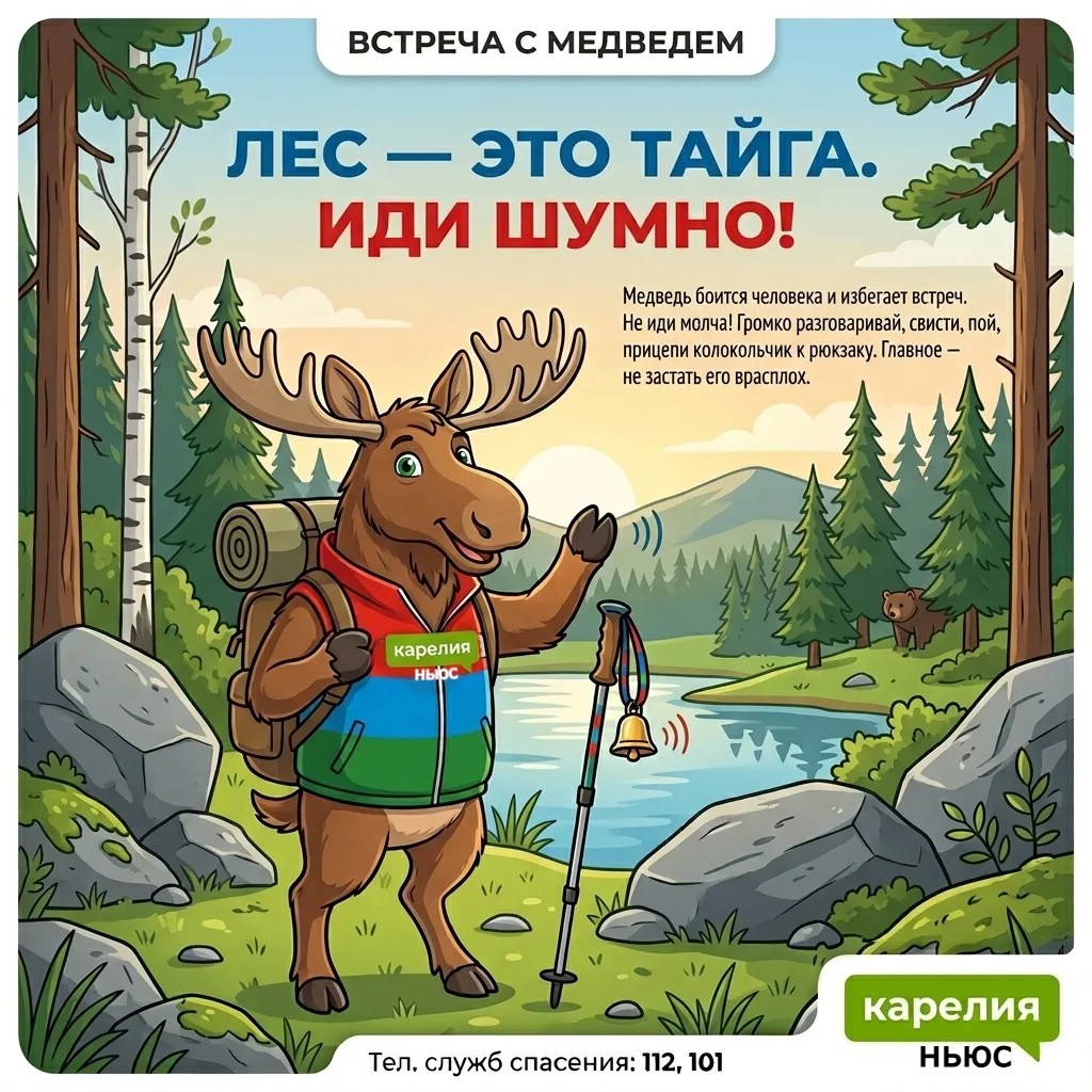 Встреча с медведем в Карелии: 10 правил выживания от лося Топи