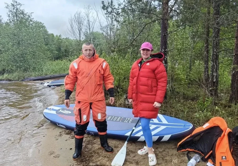 Туристы попали в ловушку из-за непогоды на озере в Карелии