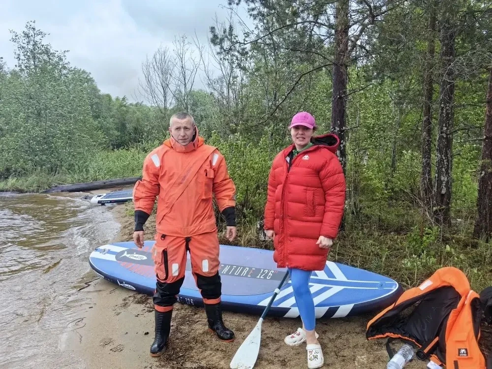 Туристы попали ловушку из-за непогоды на озере в Карелии