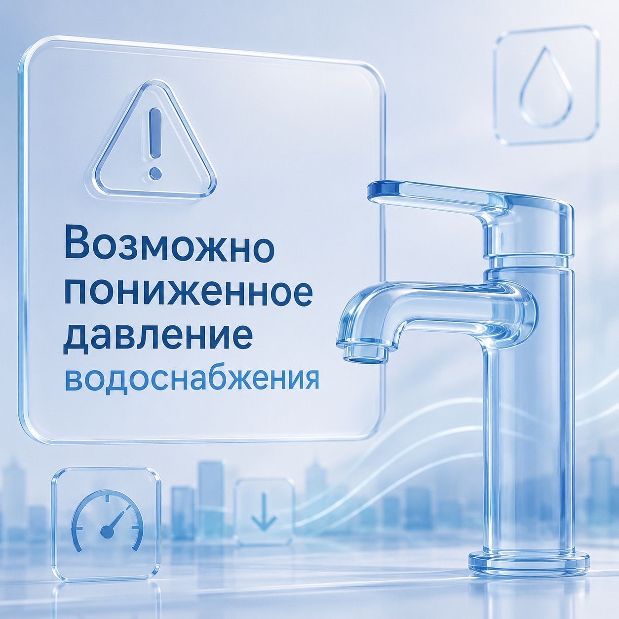 Сделайте запас воды: возможно снижение давления во всех районах Петрозаводска